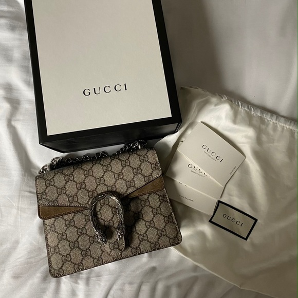 Gucci Handbags - Gucci dionysus gg supreme mini bag
